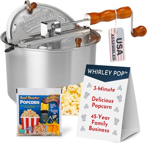 Whirley pop popcorn popper - pop,