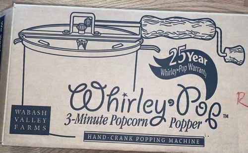 Whirley pop popcorn maker - whirley,